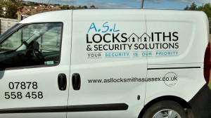 asl locksmiths & security Solutions van