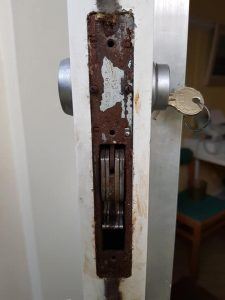 old corroded lock