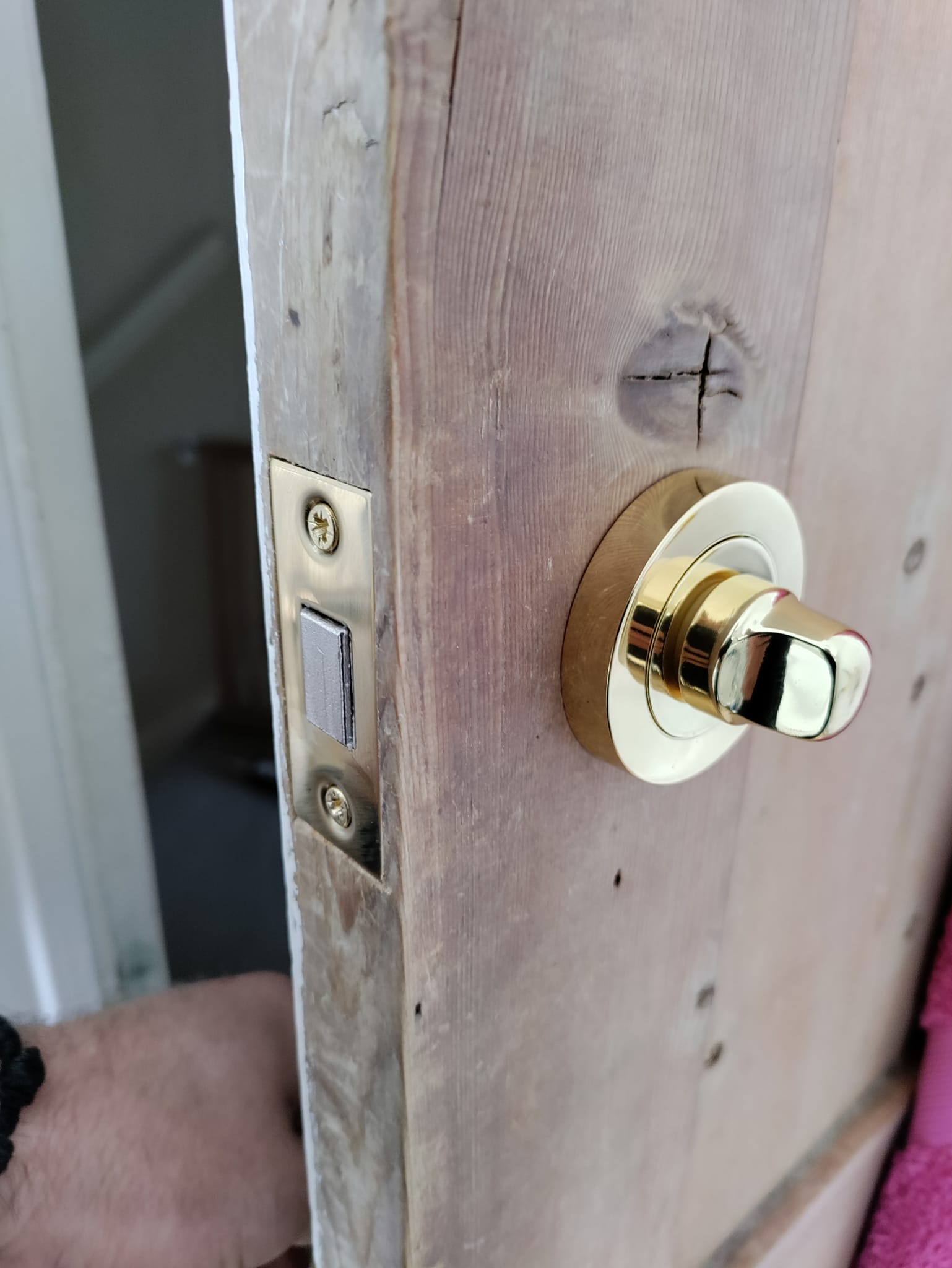 bathroom lock change