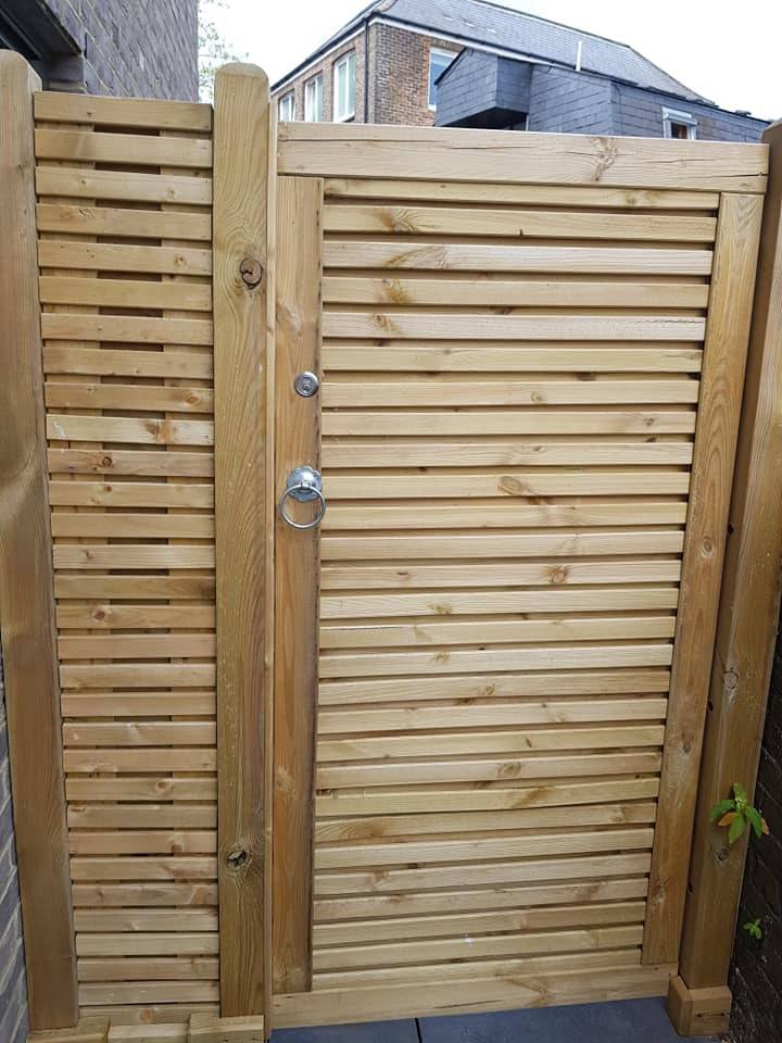 garden gate yale lock install front