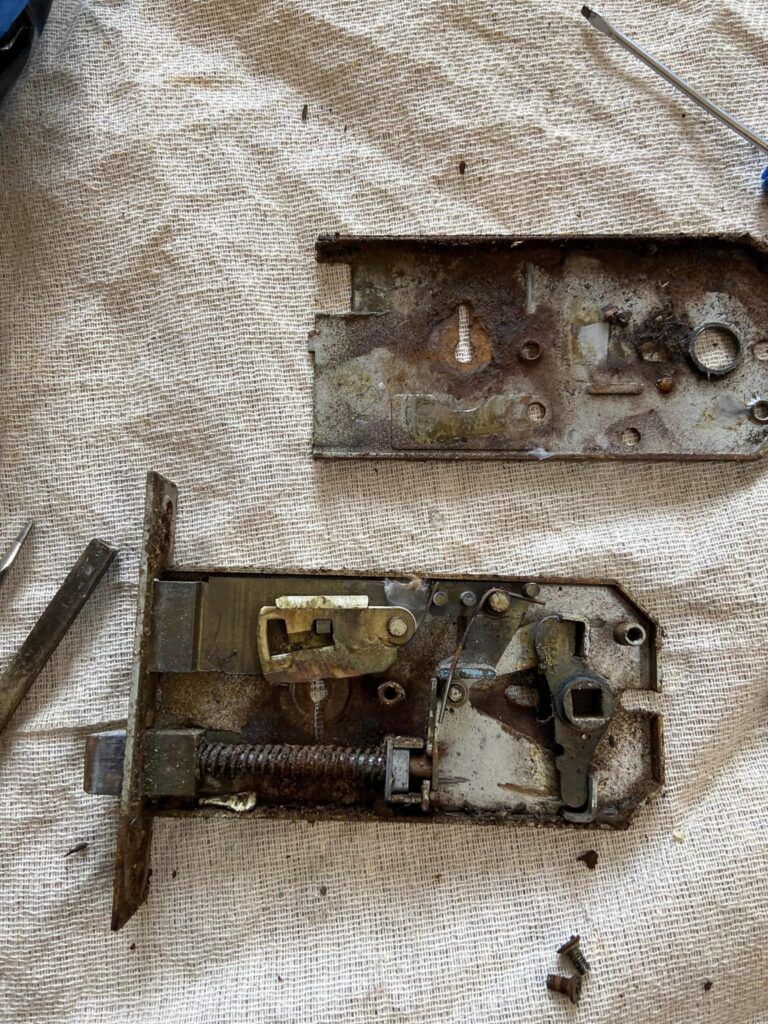 rusting old lock
