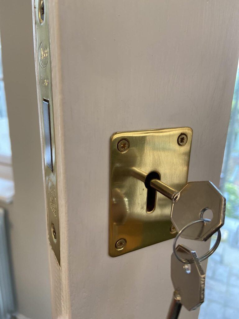 key inside lock