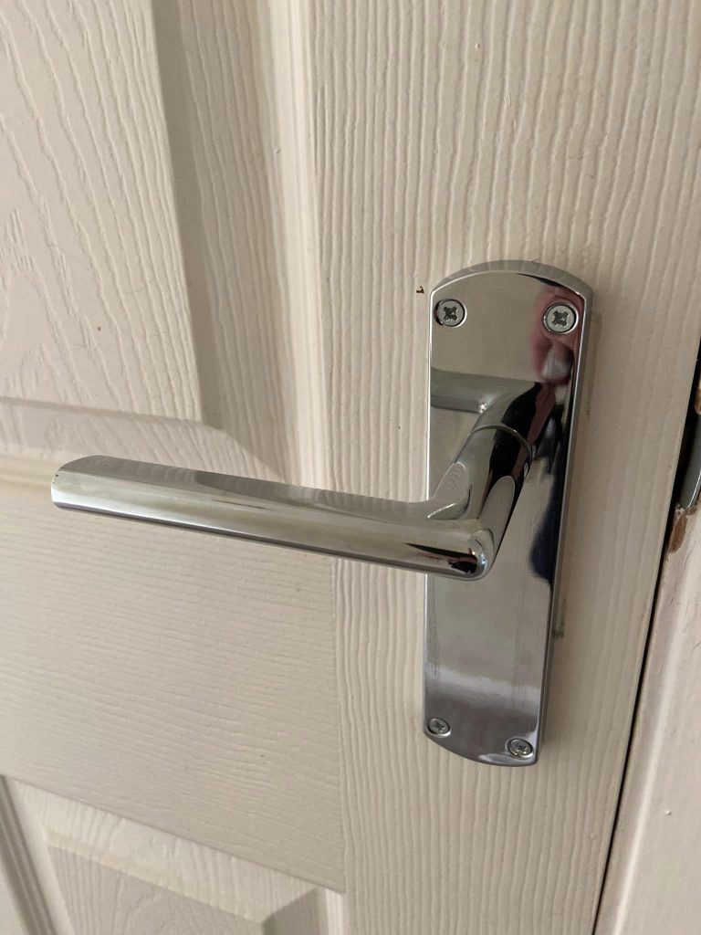 lock installation for internal door