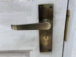 vintage brass lock