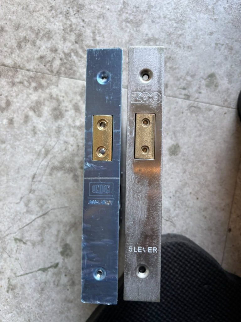 Two lock plates side-by-side