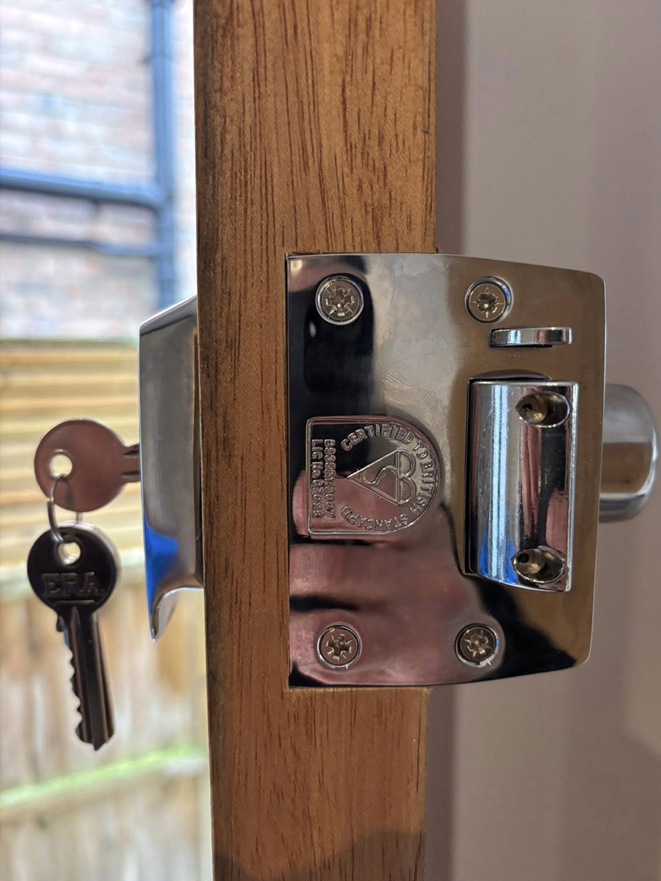 ERA British Standards nightlatch lock upgrade with keys 