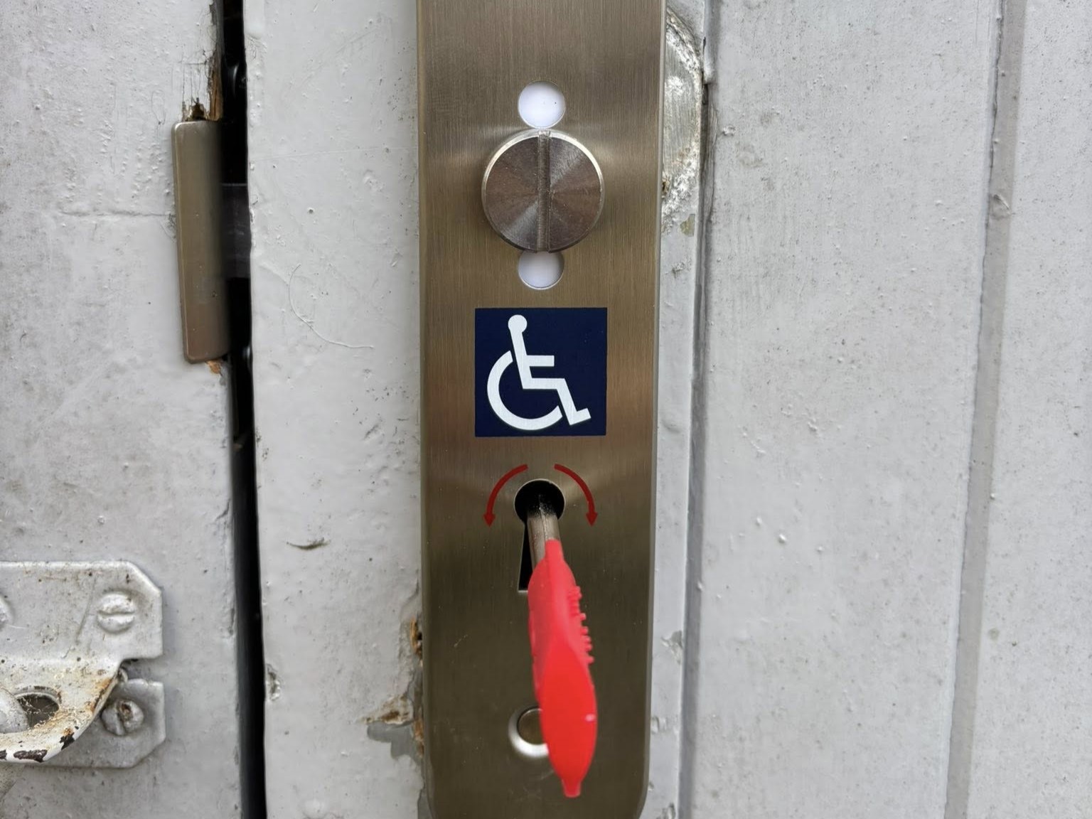 Specialist radar disabled toilet lock
