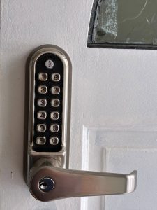 ASEC mechanical code button lock