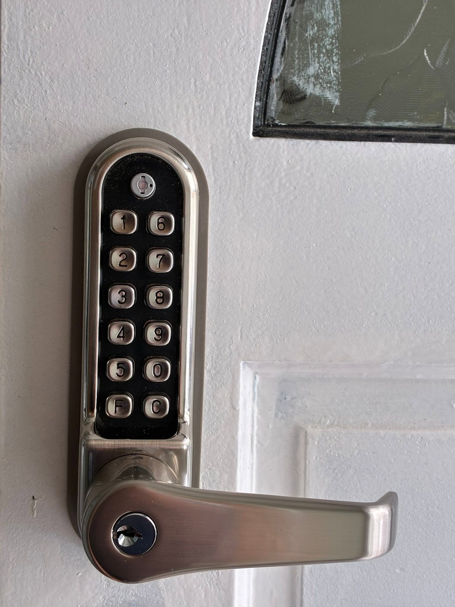 ASEC mechanical code button lock