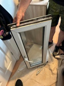 uPVC window carefully removed - ASL Locksmiths Brighton
